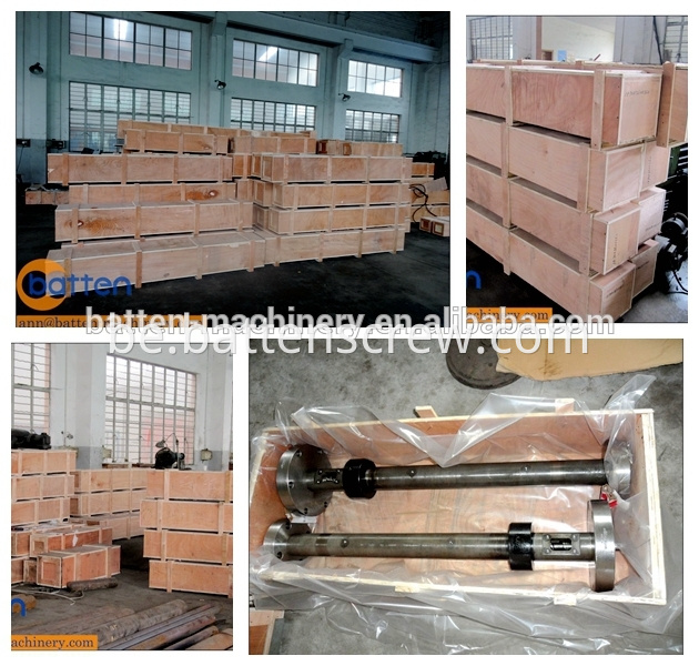 100/36 Шрубавая бочка з высокай ёмістасцю / вадзяной астуджанай курткай для экструдара HDPE трубы